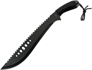 CN926958.jpg China Made Curved Bushweed Machete - 14in Black Blade