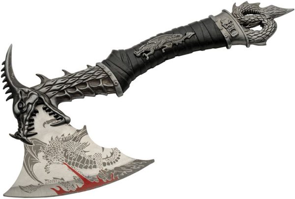 CN926964.jpg Rite Edge Underworld Dragon Hatchet Black Wood Handle 16.25"