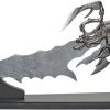 CN926965.jpg China Made Scorpion Sword 15" Stainless Blade Black Handle Display Stand