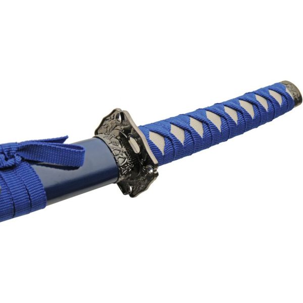 Rite Edge 3pc Dragon Sword Set Blue Stainless Katana Wakisashi