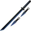Rite Edge Ninja Sword Thrower Set Blue - TiNi Coated