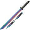 Rite Edge Ninja Sword Thrower Set Spectrum - TiNi Coated