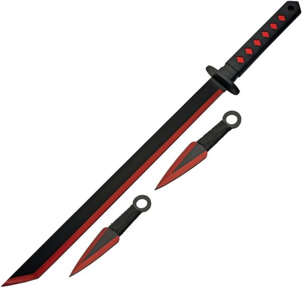 CN926971RD.jpg Rite Edge Ninja Sword Thrower Set Red - TiNi Coated