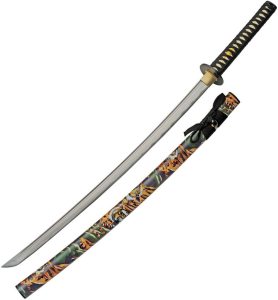 CN926989.jpg Wading Tiger Katana 32" Carbon Steel Blade Fixed Blade Sword