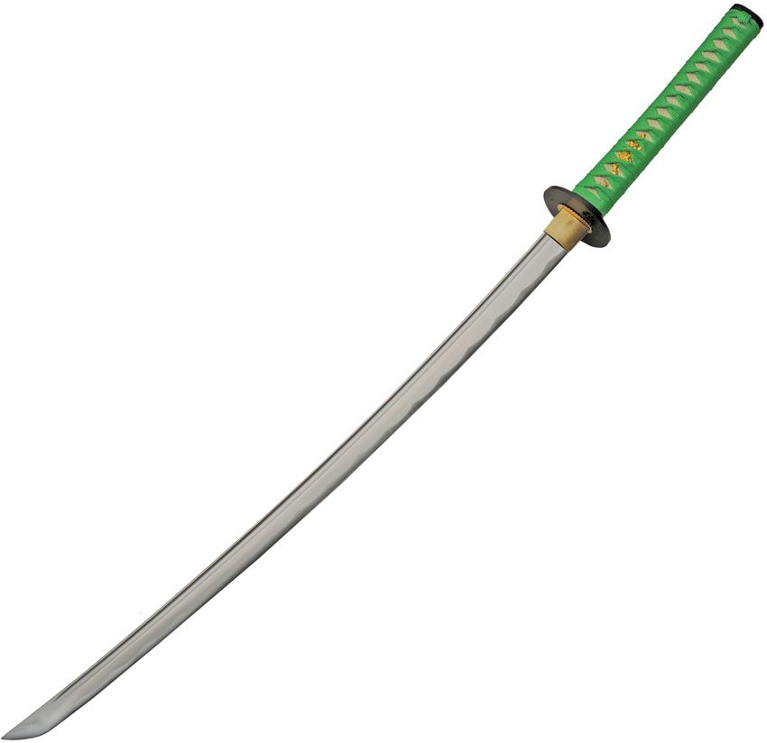 China Made Lucky Spring Katana 30" 1045 Carbon Steel Green