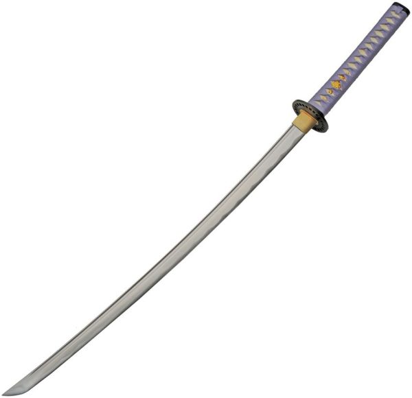 CN926991.jpg Pastel Spring Katana 30" 1045 Carbon Steel Blade Fixed Sword