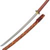 Flaming Skull Katana 30" 1045 Carbon Steel Fixed Blade Sword