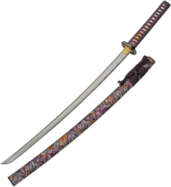 Growling Dragon Katana 30" 1045 Carbon Steel Blade Fixed Blade