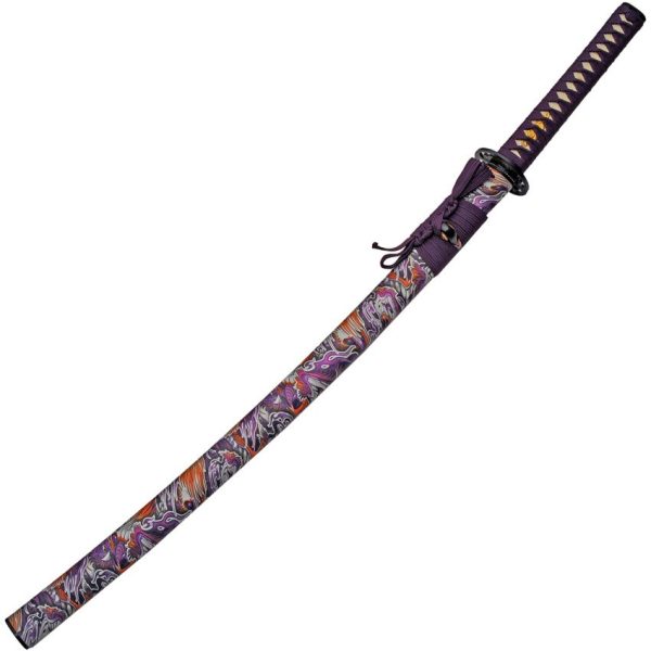 Growling Dragon Katana 30" 1045 Carbon Steel Blade Fixed Blade