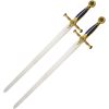 Rite Edge Mason Double Sword Plaque 420 Stainless Gold