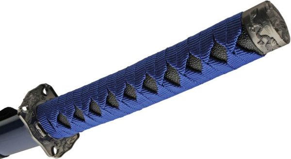 CN927000BL_add_01.jpg China Made Dragon Katana Blue Carbon Steel Sword