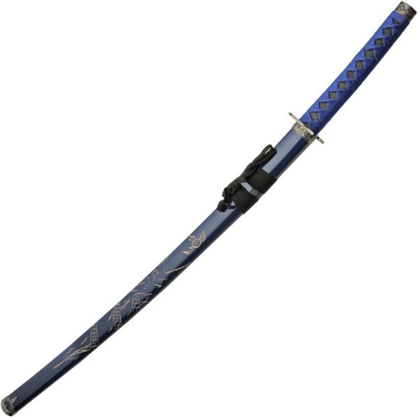 CN927000BL_add_02.jpg China Made Dragon Katana Blue Carbon Steel Sword