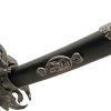 CN927004_add_03.jpg Dragon Warrior Sword 34" Carbon Steel Blade Black Wood Display