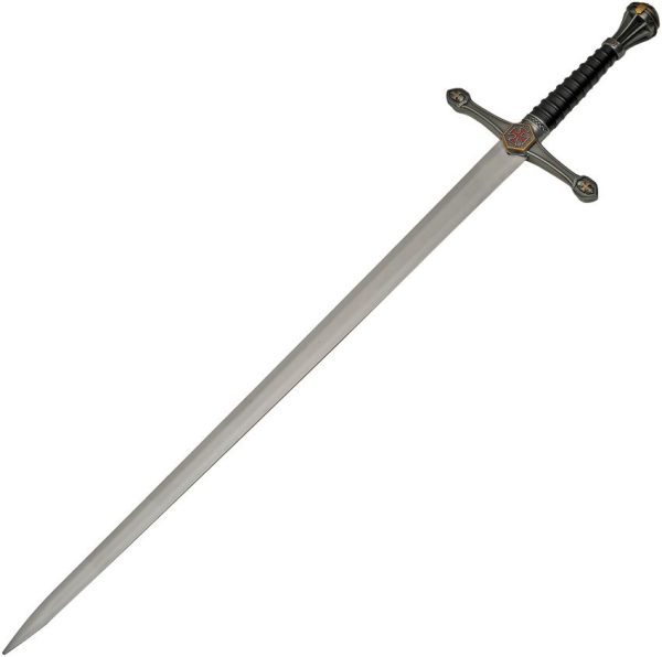 Rite Edge Medieval Crusader Sword 28.5" Satin Stainless Blade