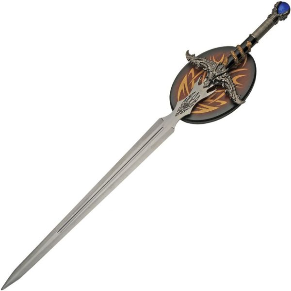 CN927009.jpg Rite Edge Dragon Gem Sword 24" Satin Stainless Blade Fixed