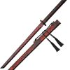 CN927016.jpg Rite Edge Blood Tide Samurai Sword 28.75" Blade Black Red
