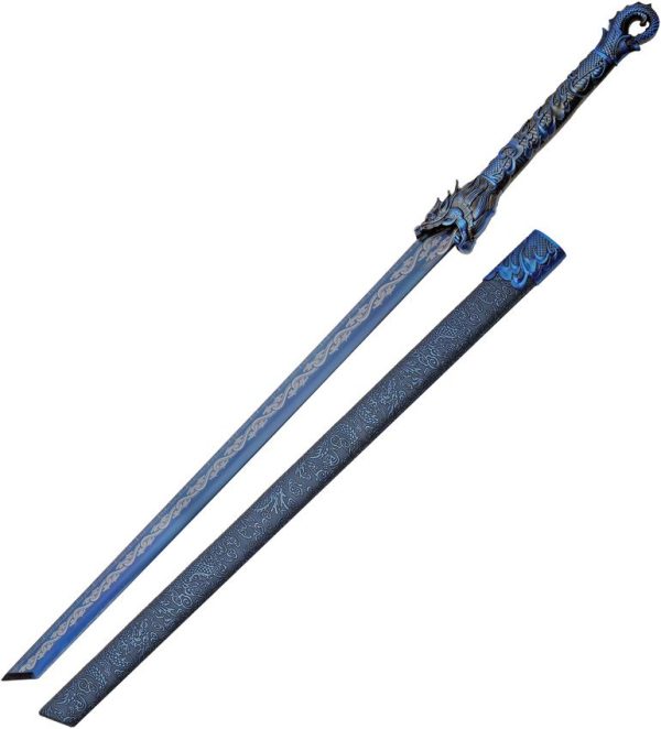 CN927017.jpg Blue Guardian Sword 28" Manganese Steel Tanto Blade Fixed Blade