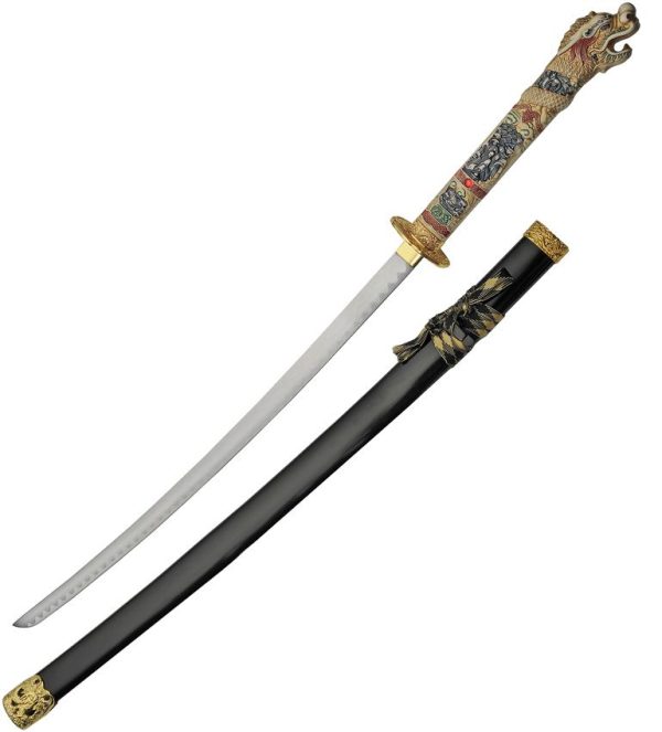 Rite Edge Temple Dragon Sword - 28in Steel Blade