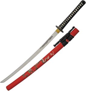 CN927027.jpg Rite Edge Lucky Dragon Samurai Sword 38" Carbon Steel Blade