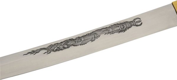 Rite Edge Lucky Dragon Samurai Sword 38" Carbon Steel Blade