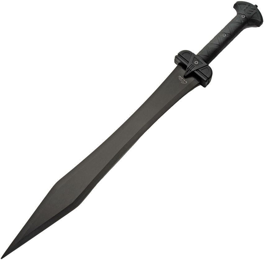China Made Combat Gladius 16.25" Black Stainless Blade w/ Sheath