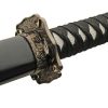 Gold Dragon Samurai Set Black Carbon Steel 3-Piece Fixed Blade