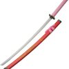 Gold Dragon Samurai Set Pink Carbon Steel 3pc Sword