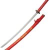 China Made Gold Dragon Samurai Red Carbon Steel