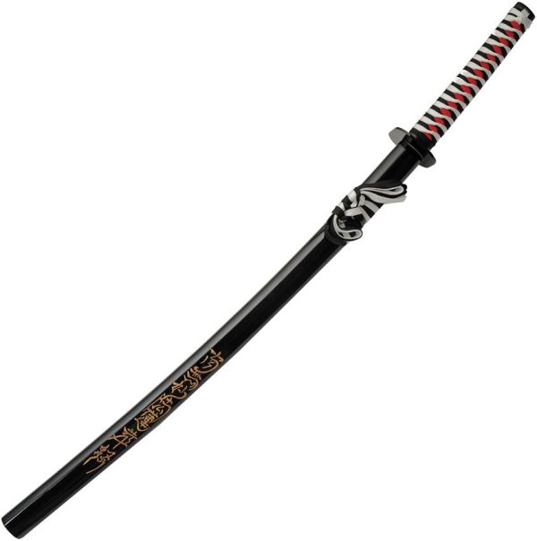 CN927039_add_01.jpg White Decorative Samurai Sword 28" 1045 Carbon Steel Blade
