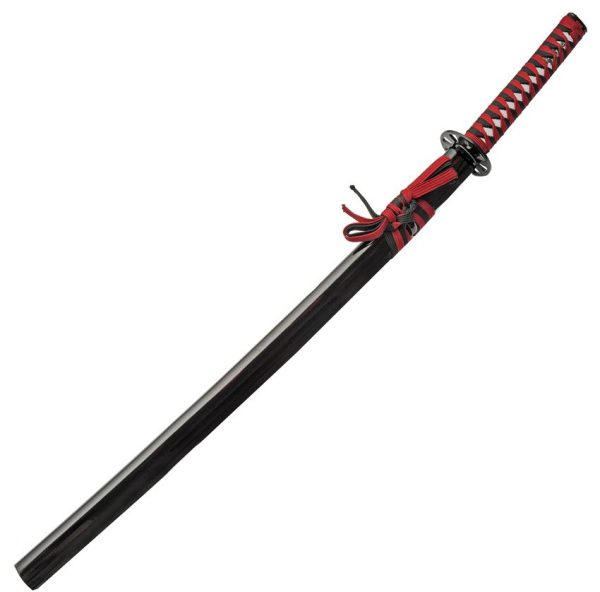 CN927041_add_01.jpg Red Decorative Samurai Sword 27.5" 1045 Carbon Steel Blade
