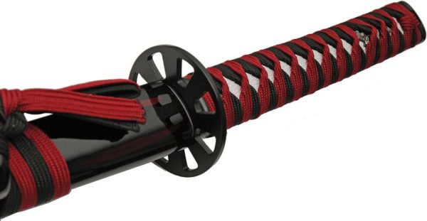 CN927041_add_02.jpg Red Decorative Samurai Sword 27.5" 1045 Carbon Steel Blade