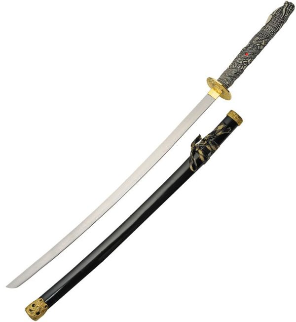 CN927042.jpg Shinning Dragon Samurai Sword 28" 1045 Carbon Steel Blade