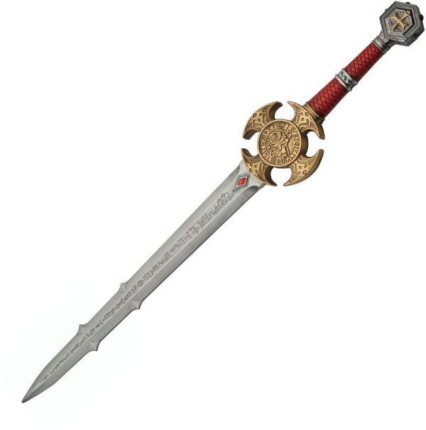 China Made Templar Foam Sword Red Knights Templar