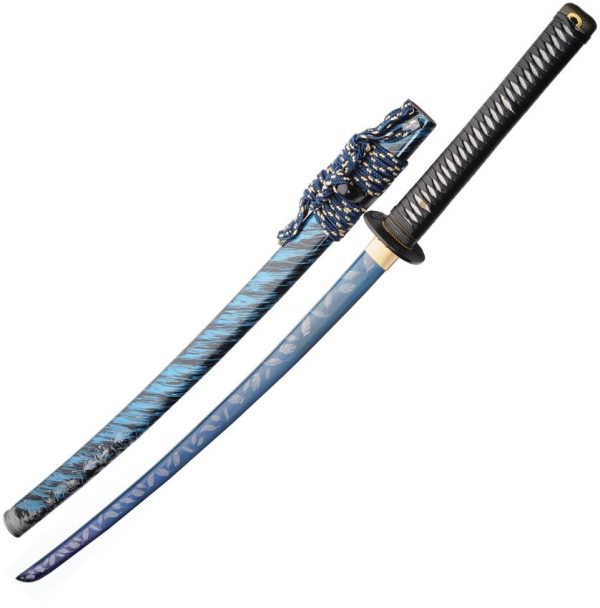 Feather Samurai Sword 28" 1045 Carbon Steel Blade Fixed Blade