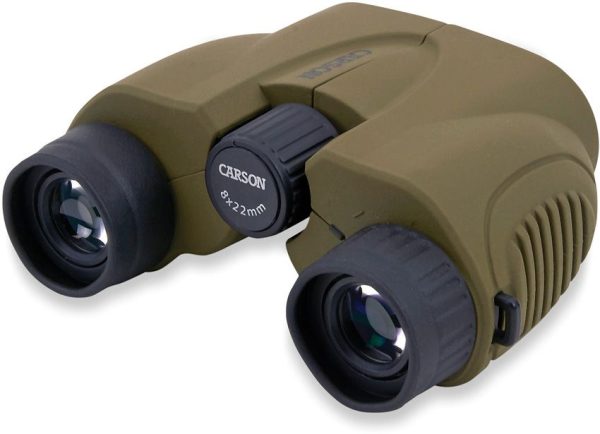 Carson Optics Hornet Binoculars 8x22 - Compact Green