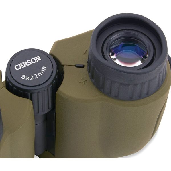 Carson Optics Hornet Binoculars 8x22 - Compact Green