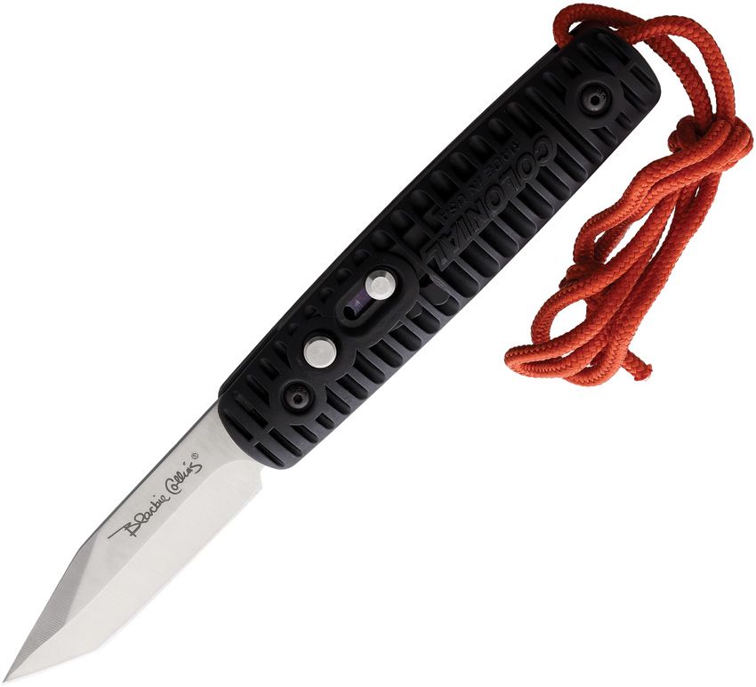 Colonial Auto Ranger Button Lock Folding Knife Black 2.75"