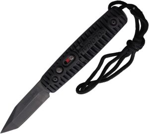 Colonial Auto Ranger Button Lock Black Finish Tanto