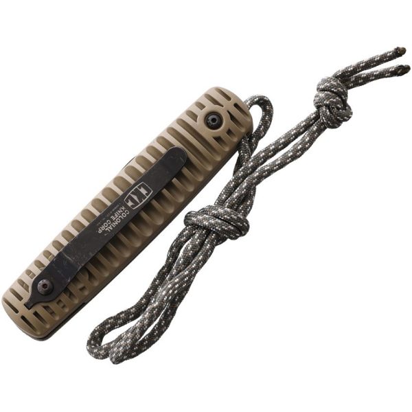 Colonial Auto Ranger Button Lock Tan Tanto Knife