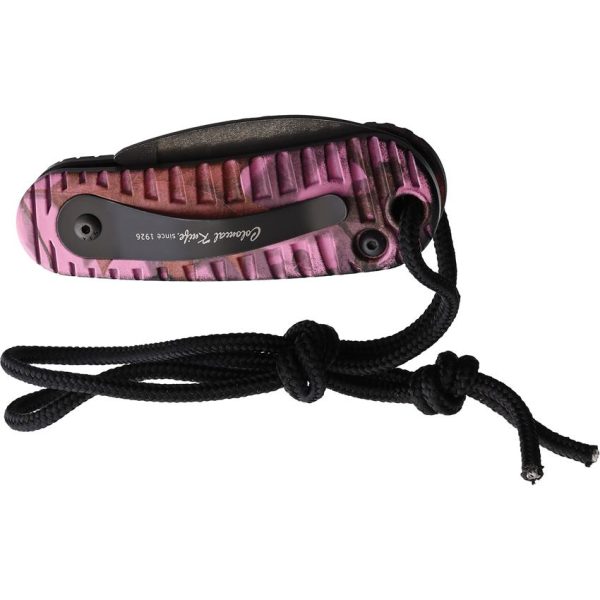 Colonial Auto CKC Series Pink Camo Button Lock Knife