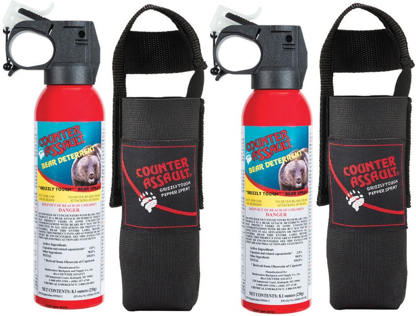 Counter Assault Bear Spray 8.1oz 2-Pack w/ Holster