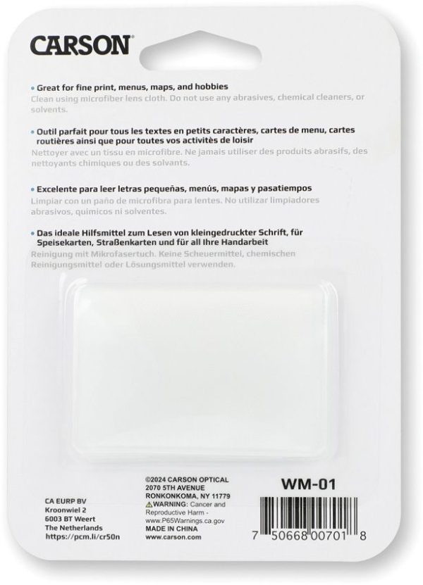 Carson Optics Twin Pack Pocket Magnifier 6x