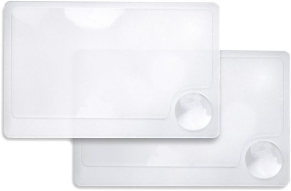 Carson Optics Credit Card Magnifier 2.5x Dual Pack
