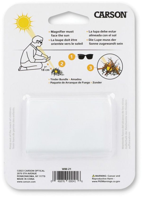 Carson Optics Credit Card Magnifier 2.5x Dual Pack