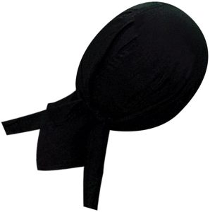 CPS26586.jpg Danbanna Solid Black Headwrap - Terry Cloth Sweatband