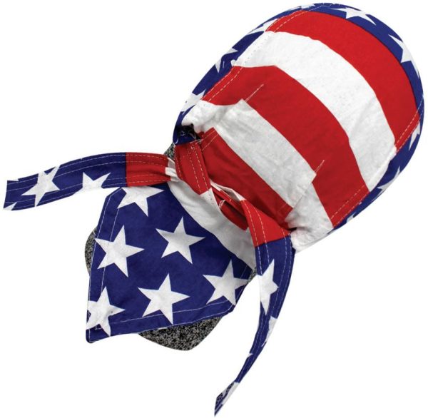 Danbanna American Flag Headwrap - Terry Cloth Sweatband