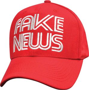 Fake News Hat Red - Adjustable Back