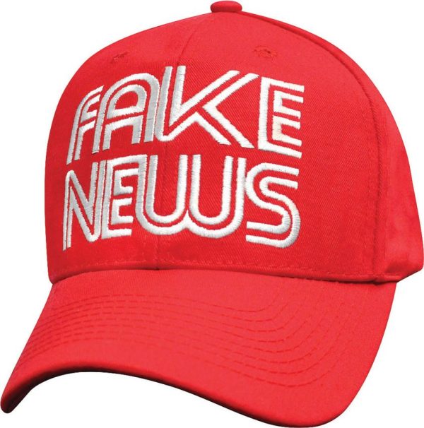 Fake News Hat Red - Adjustable Back