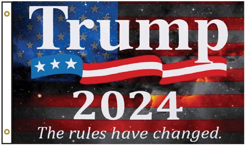 CPS46471.jpg Flags Trump 2024 Flag 3' x 5' Polyester with Metal Grommets