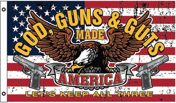 CPS46494.jpg Flags God Guns & Guts Flag 3x5 Metal Grommets